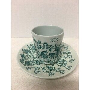 Nymolle Art Faience Hoyrup Denmark Cup and Saucer Set  Limited Edition 4006